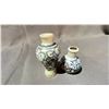 Image 1 : TWO BLUE & WHITE BRANCH VASES