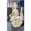 Image 1 : BLANC DE CHINE SEATED FIGURE OF GUANLIN