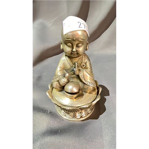 ORIENTAL SEATED MONK INCENSE BURNER