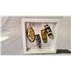 Image 2 : COLLECTION OF FOUR 'HEAVENLY EYES' DZI BEADS IN CASE
