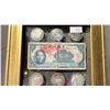 Image 2 : FRAMED ORIENTAL COLLECTOR COINS & NOTES