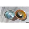 Image 2 : PAIR OF MOTTLED GLAZED WINE CUPS