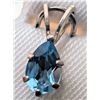 Image 1 : SILVER BLUE TOPAZ 6X4MM  PENDANT