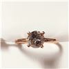 Image 1 : 10K ROSE GOLD DIAMOND (1.1CT,,FANCY BROWN)  RING (~SIZE 6) (~WEIGHT 2.07G)