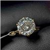 Image 2 : 10K YELLOW GOLD WHITE TIFFANY STYLE(2.42CT)  RING (~SIZE 6.25) (~WEIGHT 2.29G)