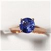 Image 1 : 10K ROSE GOLD TANZANITE(1CT)  RING (~SIZE 6) (~WEIGHT 1.63G)