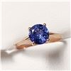 Image 2 : 10K ROSE GOLD TANZANITE(1CT)  RING (~SIZE 6) (~WEIGHT 1.63G)