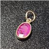 Image 1 : 10K YELLOW GOLD NATURAL RUBY(0.77CT)  PENDANT (~WEIGHT 0.33G)