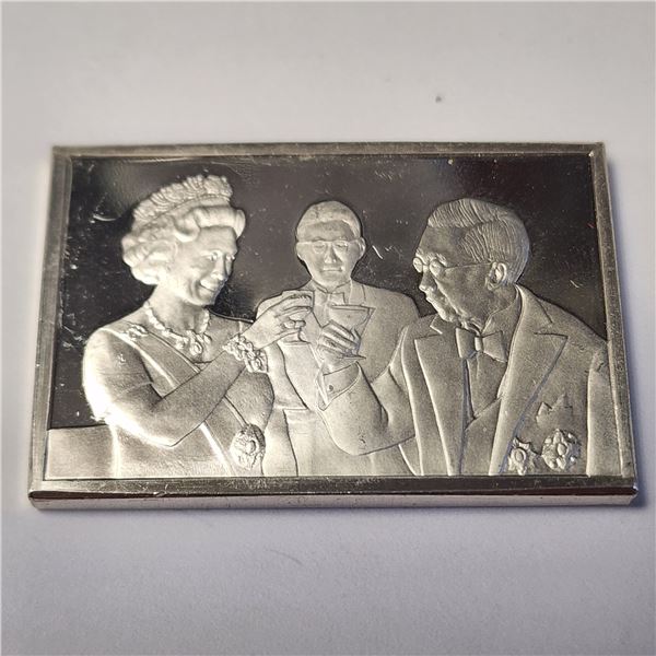 SILVER MOMENT IN HISTORY  25.5G  BAR)