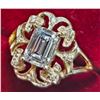 Image 2 : 10K YELLOW GOLD 2.8G LAB DIAMOND 1CT+ 0.08CT  RING (~SIZE 6)