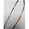 Image 2 : SILVER RAINBOW COLOR TOURMALINE 16" 12CT   NECKLACE