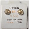 Image 2 : 14K YELLOW GOLD CITRINE(0.52CT)  EARRINGS
