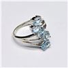 Image 2 : SILVER BLUE TOPAZ(2.45CT) RHODIUM PLATED  RING (~SIZE 7) (~WEIGHT 3.66G)