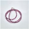 Image 1 : SILVER GARNET (31.9CT) BEADED NECKLACE (~LENGTH 16INCHES) (~WEIGHT 7.4G)