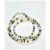 Image 2 : SILVER MULTI COLOUR GEM STONE(34.5CT) BEADED NECKLACE (~LENGTH 16INCHES) (~WEIGHT 7.79G)
