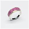 Image 1 : SILVER RUBY (1.35CT) RHODIUM PLATED RING (~SIZE 7) (~WEIGHT 3.64G)