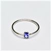 Image 2 : SILVER TANZANITE(0.45CT) RHODIUM PLATED RING (~SIZE 7) (~WEIGHT 1.06G)