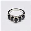 Image 2 : SILVER BLUE SAPPHIRE(2.25CT) RHODIUM PLATED RING (~SIZE 7) (~WEIGHT 5.55G)