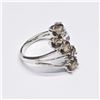 Image 2 : SILVER SMOKEY QUARTZ(0.55CT) RHODIUM PLATED RING (~SIZE 8) (~WEIGHT 3.8G)
