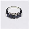 Image 2 : SILVER BLUE SAPPHIRE(2.9CT) RHODIUM PLATED RING (~SIZE 7)) (~WEIGHT 3.92G)