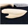 Image 2 : HAND FORGED DAMASCUS KNIFE & PIECE OF BONE