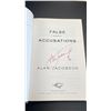 Image 2 : AUTOGRAPHED COPY OF FALSE ACCUSATIONS BY ALAN JACOBSON  (SIGNED BY ALAN JACOBSON)