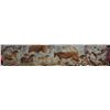Image 1 : LARGE ARTIST SIGNED OIL PAINTING APPROX 120X24.5"