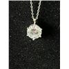 Image 1 : 925S 4.0 CARAT LAB-CREATED WHITE SAPPHIRE SOLITAIRE NECKLACE, MOUNTED IN 925 STERLING SILVER