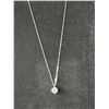 Image 3 : 925S 4.0 CARAT LAB-CREATED WHITE SAPPHIRE SOLITAIRE NECKLACE, MOUNTED IN 925 STERLING SILVER