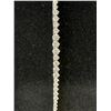 Image 1 : PLATINUM PLATED 6.0MM 3.0MM GRADUATED TENNIS BRACELET - ADJUSTABLE 6.75" - 7.5" LONG