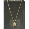 Image 2 : 18K GOLD PLATED LOVE HEART NECKLACE - 17" LONG