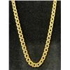 Image 2 : 14K GOLD PLATED 8.0MM DOUBLE CUBAN LINK NECKLACE - 19.5" LONG