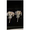 Image 3 : 925S 3.0 CARAT EACH MOISSANITE STUD EARRINGS, MOUNTED IN 925 STERLING SILVER WITH