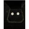 Image 2 : PLATINUM PLATED 2.0 CARAT ROUND BRILLIANT CUT LAB-CREATED ZIRCON STUD EARRINGS