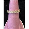 Image 1 : 14K GOLD PLATED OVAL CUT LAB-CREATED ZIRCON ETERNITY RING - SIZE 7