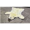 Image 1 : POLAR BEAR RUG WITH PAPERS APPROX 75" FROM NOSE TO TAIL