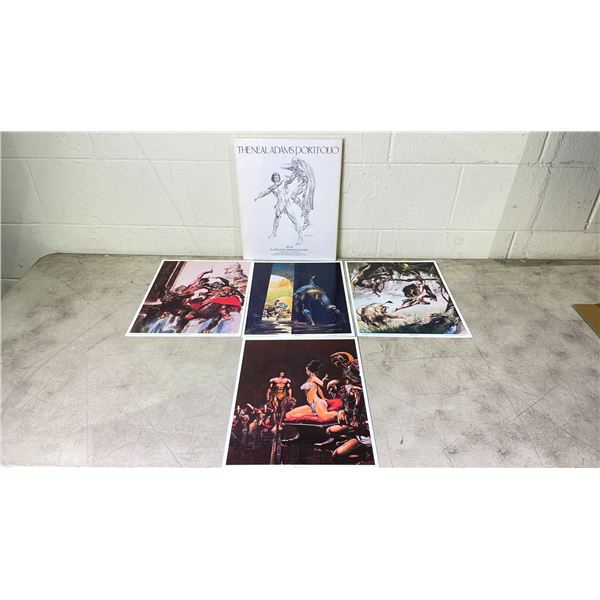THE NEAL ADAMS PORTFOLIO 1984 SET B PLATES 5-8 LEP'S