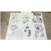 Image 2 : THE NEW HEROES PORTFOLIO 1979 SET OF 6 LEP'S(1555) BY NEAL ADAMS INCLUDES; MS. MYSTIC, SHAMAN, TOY