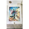 Image 2 : LEP (1910/2500) BY MICHAEL KALUTA TITLED "THE SHADOW-ABLAZE" 17" X 23"
