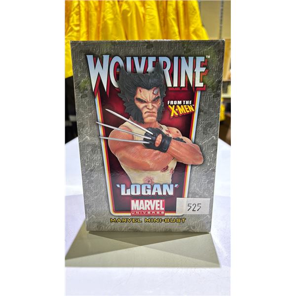 BOWEN DESIGNS MARVEL LIMITED EDITION (1208/1300) WOLVERINE 'LOGAN' MINI-BUST 6" TALL