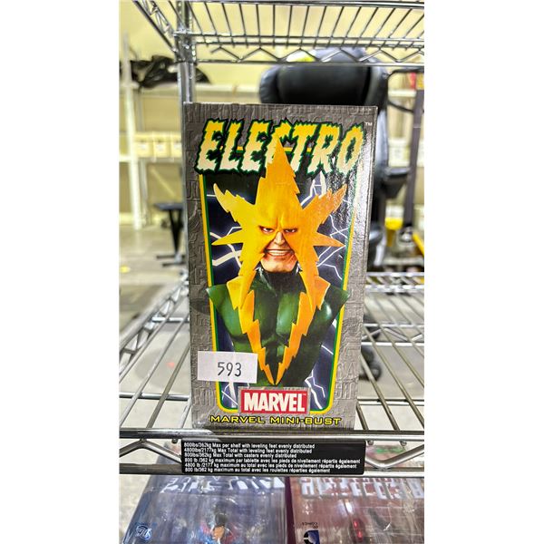 BOWEN DESIGNS MARVEL LIMITED EDITION (1658/2000) ELECTRO MINI-BUST 1/8TH SCALE 7" TALL