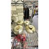 Image 4 : 2 SHELVES OF ASSORTED COLLECTIBLES INCLUDING; OIL LANTERNS, BALL SPEAKERS, ANTIQUE FIRE ALARMS &