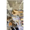 Image 2 : SHELF OF ASSORTED ITEMS INCLUDING; FPV CAMERA FOLDING DRONE, FIGURINES, CHARCUTERIE KNIFE SET &