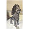 Image 1 : VINTAGE FOO DOG SCULPTURE 21.5" TALL (SOME DAMAGE)