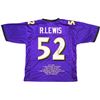 Image 1 : RAY LEWS SIGNED BALTIMORE RAVENS CAREER STAT JERSEY (BECKETT COA)
