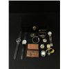 Image 1 : LOT OF WATCHES AND LEATHER TOOL