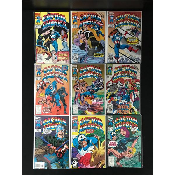 Variety of 9 Captain America Comics