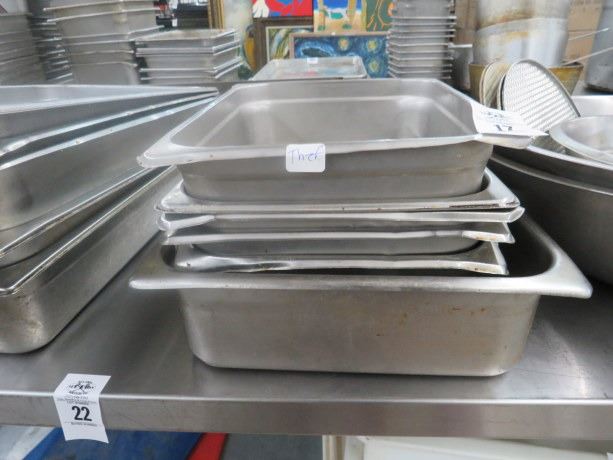 6 -3/4 Half Insert Pans - 6 X