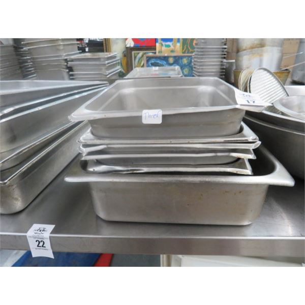 6 -3/4 Half Insert Pans - 6 X $