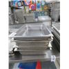 Image 1 : 5- Full By 4" Insert/Perf Pans - 5 X $